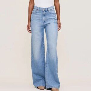 DL1961 Hepburn wide LEG 32" high rise Jeans